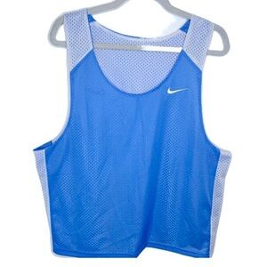 Nike blue & white reversible jersey